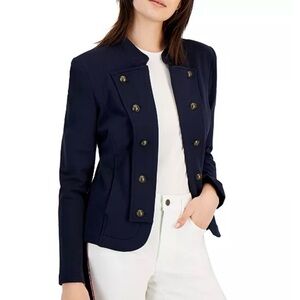 Tommy Hilfiger Navy Military Band Jacket Size Small
